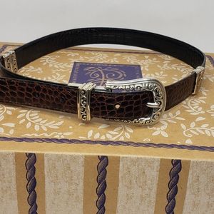 Brighton Leather Black & Brown Reversible Belt